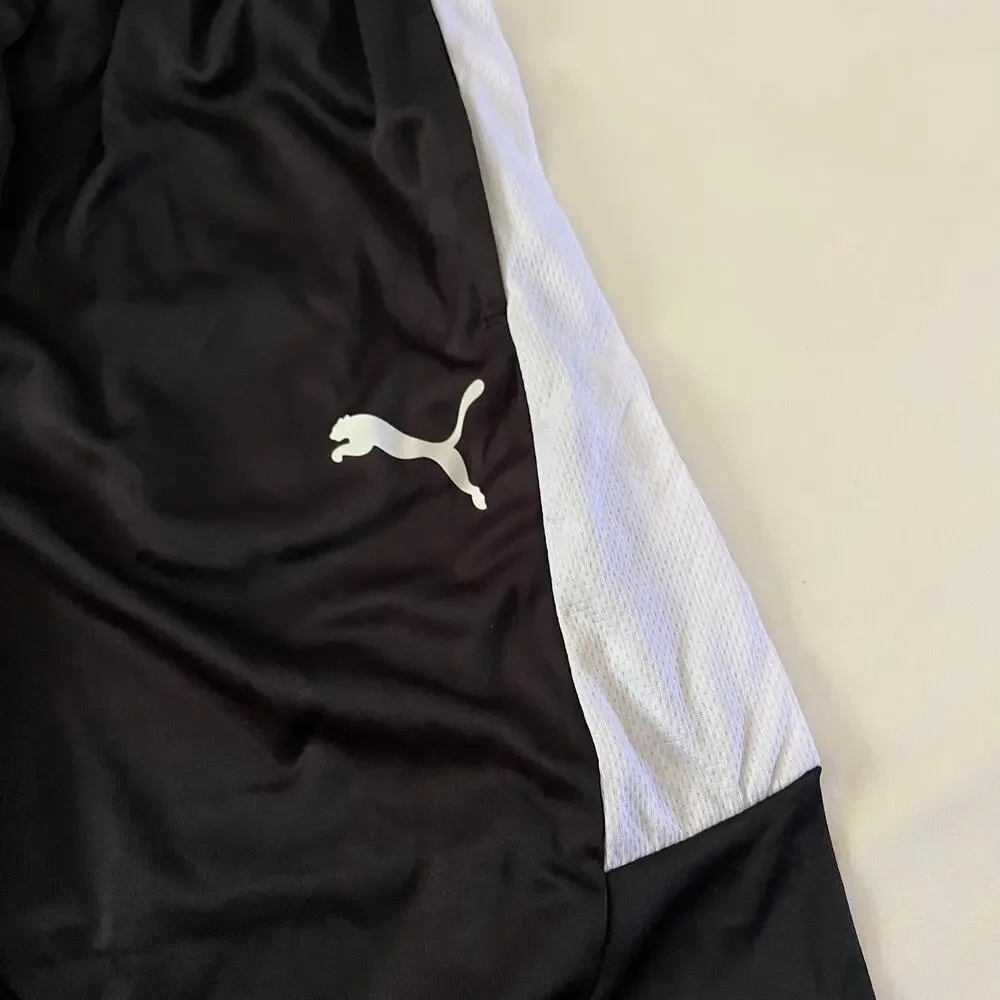 NWT Puma Black Athletic Basketball Shorts Comfort Lounge Sports Sz XL 18-20